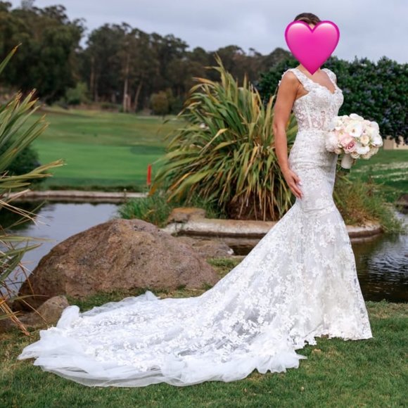 Netta Ben Shabu Wedding Dress Excellent Condition, Cleaned and Preserved - Picture 2 of 4